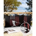 thumbnail image 2 of American Baseball Player Outdoor Pillow Covers Set of 2, Decorative Waterproof Throw Pillow Case, Balls and Stripes USA Flag Cotton Linen Soft Cozy Cushion Pillowcases, 2 of 6