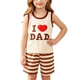 thumbnail image 6 of SGFCWSX Boys 2 Piece Outfits Summer Print Sleeveless Tank Top Elastic Waist Shorts Casual Set for Kids Khaki Size 2T, 6 of 8