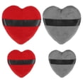thumbnail image 1 of 4 piezas de polvos sueltos Puff Face Soft Heart Shape Puff Blender Herramienta de maquillaje de belleza Short Plush Red and Gray Unique Bargains polvos-para-la-cara, 1 of 6