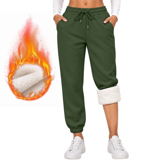 yillto Womens Fleece Pant Straight Leg Lounge Sweatpants High Waisted Stretchy Soft Casual Workout Pants