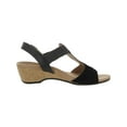 thumbnail image 3 of Vionic Womens Kaytie Suede Open Toe Wedge Sandals, 3 of 3
