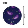 thumbnail image 3 of Disketp Eggplant Small Mouse Pad 7.9x7.9 Inches,Washable Round Mousepad For Office Laptop Computer,Non-Slip Rubber Base Mouse Pads For Wireless Mouse, 3 of 8