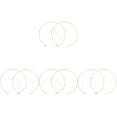 thumbnail image 6 of 8 pcs  Wedding Bridal Headbands Tiara Crowns Double Ring Hair Hoops Bride Headdress For Wedding Banquet Party ( Golden, Silver ), 6 of 8