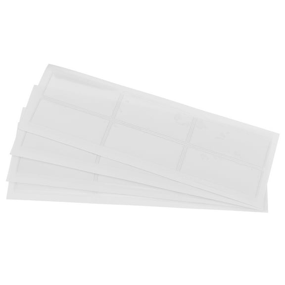 Worgeous 24pcs Self-Adhesive Labels Storage Pockets Supermarket Shelf Tags Clear Plastic Label Holders Bookshelf Tag Holders for Home Business Labeling