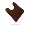 thumbnail image 4 of U-shaped Toilet Mat Water Absrobent Non-slip Elastic Skin-friendly Bathroom Rug Pad Bath Rug Showering Protection Household Home Coffee Color 50*60cm, 4 of 8