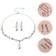 thumbnail image 4 of EeaseMX 1 juego de pendientes y collar para novia, boda, joyería para dama, fiesta, regalo, 4 of 7