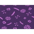 thumbnail image 1 of Ahgly Company Machine Washable Indoor Rectangle Transitional Dark Orchid Purple Area Rugs, 8' x 10', 1 of 7