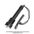 thumbnail image 4 of Torche T40 Luminosité de Plongée Étanche Lampe de Poche Anti-Corrosion sous-Marine Randonnée Camping Randonnée Sans Batterie, 4 of 9