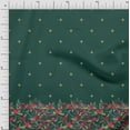 thumbnail image 1 of Soimoi Modal Satin Fabric Artistic Leaves & Flower Panel Print Sewing Fabric Yard 42 Inch Wide, 1 of 3