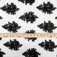 thumbnail image 4 of Spruce Bridal Lace Sequins Beaded Scallop Fabric for Dresses 52’’ BTY (Black), 4 of 5