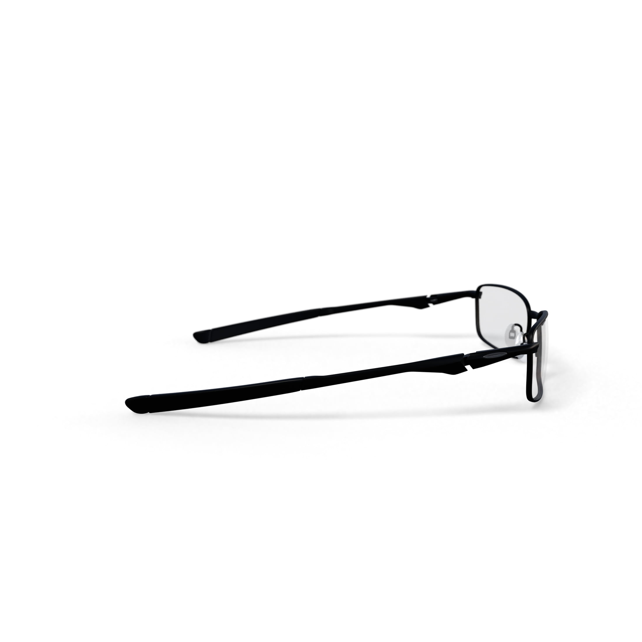 Oakley Bottle Rocket 4.0 Optical Glasses, Metal Prescription Eyeglasses with Case, Size 53, Matte Black