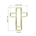 thumbnail image 2 of Unique Bargains 1 Paper Clip Cross-Shaped Cute Decorative Fun Clips Bookmarks 1.3 Inch Gold Tone, Pack of 20, 2 of 5