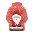 thumbnail image 3 of Xoenoiee Santa Claus with Antler Christmas Girls Boys Zip-Up Hoodies Kids Fall Winter Warm Sweatshirt Jacket with Pocket Youth Long Sleeve Shirt Top Teen Clothes Outfits, 6-7 Years, 3 of 7