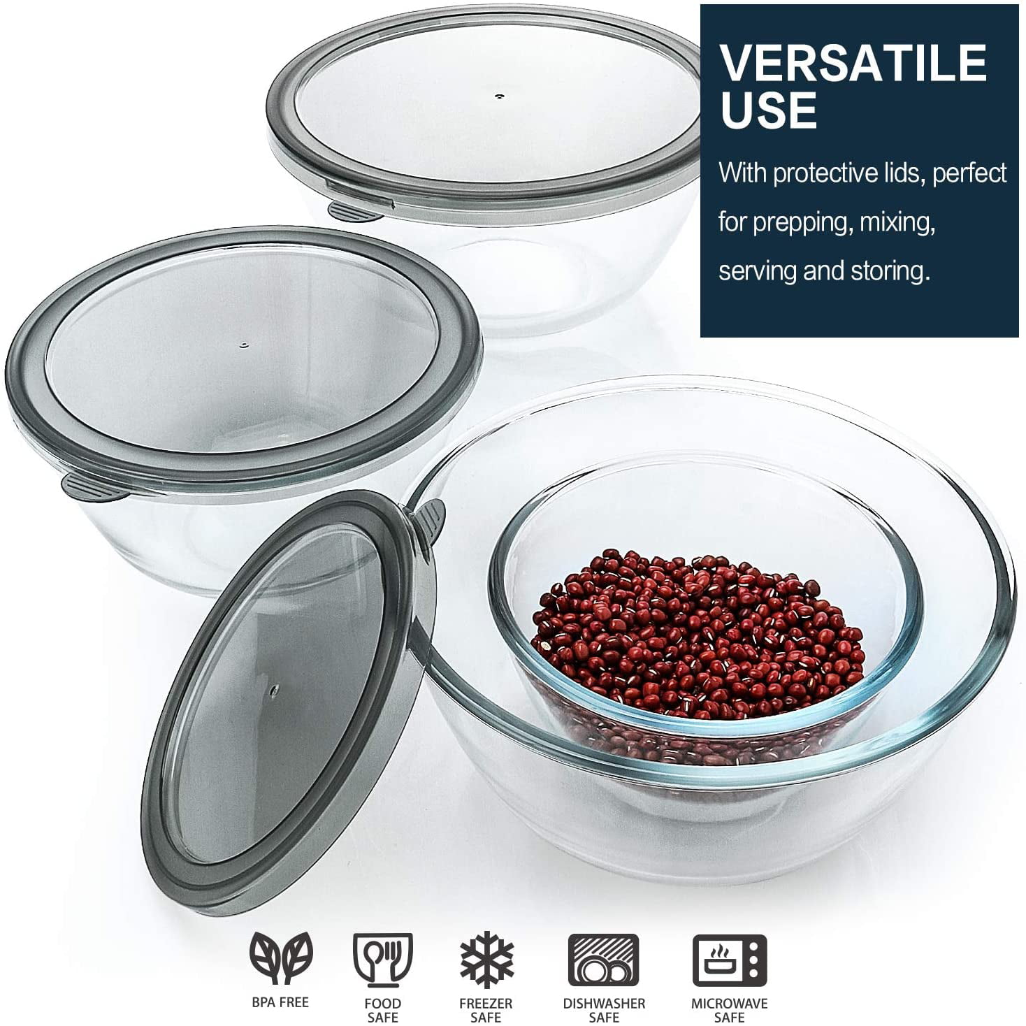 Microwave safe Round Glass Lunch Box With Lid Perfect For - Temu