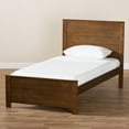 thumbnail image 2 of Baxton Studio Catalina Modern Classic Mission Style Brown-Finished Wood Twin Platform Bed, 2 of 5