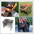 thumbnail image 4 of Raindrops Collapsible Grill Barbecue Grill Silver Stainless Steel 1 Set 7.5x7.3in, 4 of 8