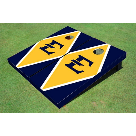 East Tennessee State University E Yellow and Navy Matching Diamond Cornhole Boards