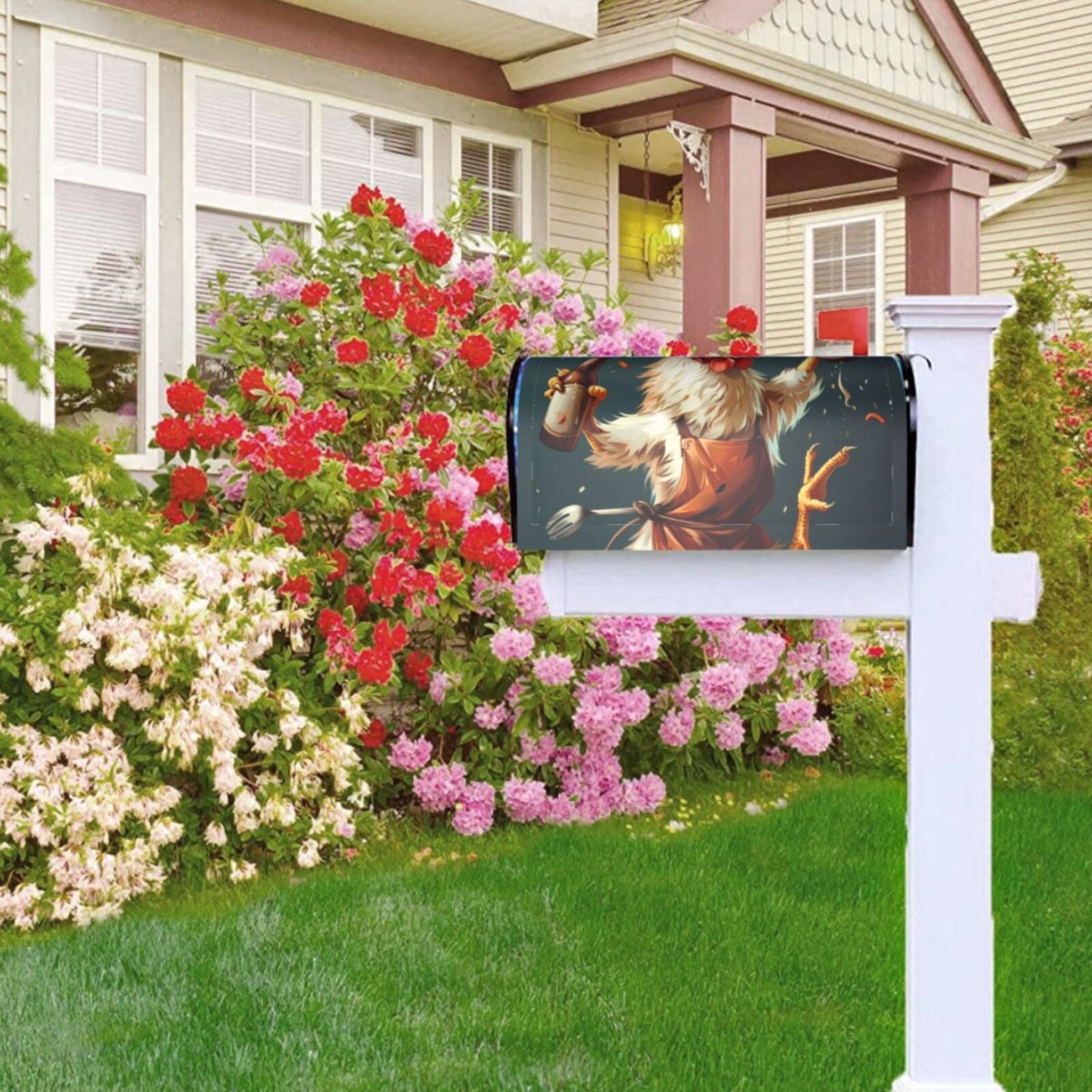Kdxio Magnetic Mailbox Cover 21x18 in Mailbox Cover Outdoor Decoration Holiday Mailbox Covers for Home Garden Yard-21x18 in