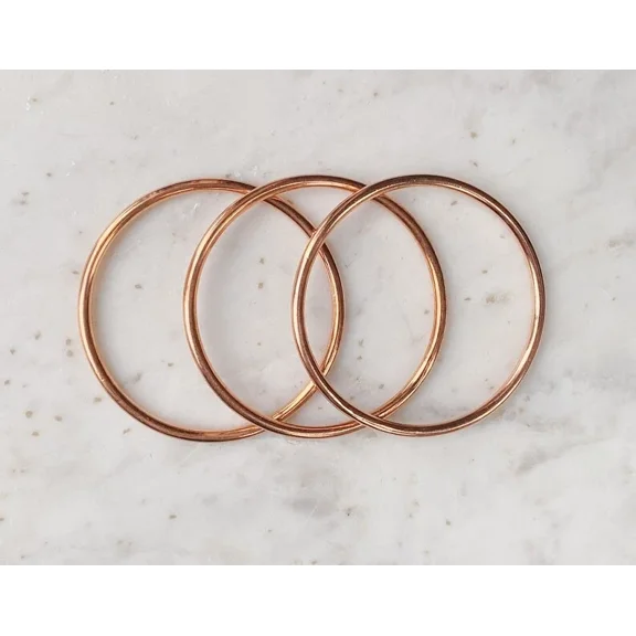 Pure Solid Copper Cuff Bracelet For Women and Men Arthritis Copper Bangle