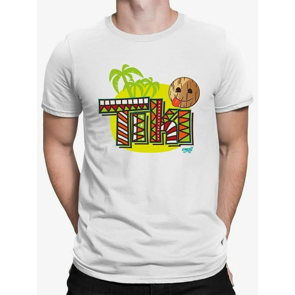 Tiki-Style Hawaiian Luau Party Graphic Men's T-shirt