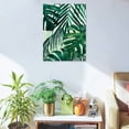 thumbnail image 5 of Fenyluxe Palm Leaf Jungle Art Modern Canvas Prints Wall Art Home Decor Living Room Bathroom Bedroom Office 12x16in, 5 of 5