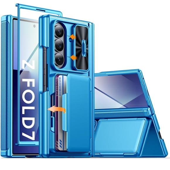 Funda GooseBox para Galaxy Z Fold 7, tipo cartera, cámara RFID