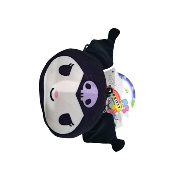 Sanrio Kuromi Plush Keychain with Zippered Compartment