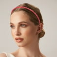 thumbnail image 3 of Diadema de strass Unique Bargains, diadema de cristal falso para mujeres, color rojo, 3 of 7