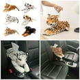 thumbnail image 2 of Unique Tigering Appearance Tissue Box Holder PP Cotton Materials Convenient Accessory for Bathroom Storage and Car, 2 of 9
