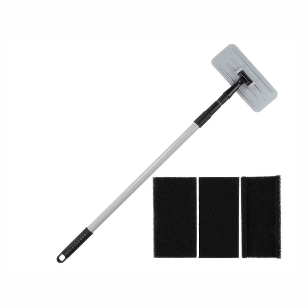 Smart Home Telescopic Gutter and Siding Cleaning Pole with 2 Extra Pads