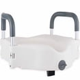 thumbnail image 2 of Medokare Raised Toilet Seat Riser - Toilet Seat Risers for Elderly, Portable Handicap Toilet Seat with Handles, Disabled Elevated Riser Seat with Arms, 2 of 4