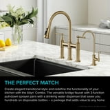 KRAUS Allyn Transitional Bridge Kitchen Faucet and Water Filter Faucet ...
