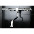 thumbnail image 2 of Kingston Brass KS1211WLL Wilshire Wall Mount Bathroom Faucet, Polished Chrome, 2 of 4