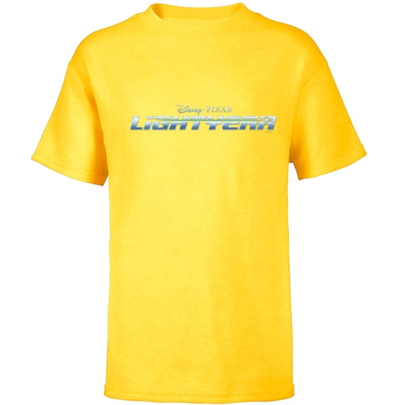 Disney and Pixar’s Lightyear Movie Logo - Short Sleeve T-Shirt for Kids - Customized-Yellow