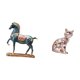 thumbnail image 5 of Figura de caballo, escultura animal, estatua de caballo de resina coleccionable, estatua de gato, figura de gato de cerámica, adorno de escritorio ade, 5 of 8