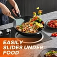 thumbnail image 5 of ACDANC 2Pcs Fish Spatula,Non Scratch Pan Surface Pancake Spatula,Flexible Cooking Edge Small Silicone Spatula,Green&Red,10.63*4.65*1.18in, 5 of 7