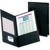 Oxford, OXF5012705, Double Pocket Leatherine Portfolios, 25 / Box, Black