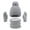 Grey, variant on LIZENG Kids Winter Hat Scarf Gloves Set Children's Warm Knit Lined Pompom Hat for Kids Perfect for Boys and Girls