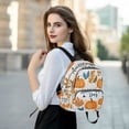 thumbnail image 6 of FORMRS Mini Backpack Purse for Women Travel Daypack Casual Shoulder Bag, Pumpkins Pattern, 6 of 7