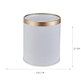 thumbnail image 2 of bote de basura 12 l blanco con dorado, 2 of 6
