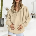 thumbnail image 2 of Womens Clothes Women's Solid Sweatshirt Women's Casual Pullover Hoodie Solid Color Raglan Sleeve Comfortable Sweatshirt Lightweight Warm Hooded Jacket For Everyday Wear, 2 of 7