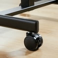 thumbnail image 4 of CONCETTA Small Mobile Standing Desk, Portable Rolling Laptop Cart with Adjustable Height and Wheels, Computer Table for Home Office, Black, 4 of 6