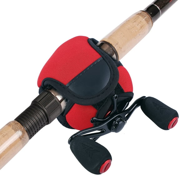 Ymiko High Elasticity Wear-Resistant 15x11.5cm Fishing Reel Bag, Fish Reel Protector, For Wild Fishing Pool Lake Sea Fishing