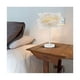 thumbnail image 2 of Lámpara de mesa elegante con plumas, interruptor táctil, carga USB, cuerpo de lámpara dorado moderno para cualquier decoración de habitación, 2 of 5