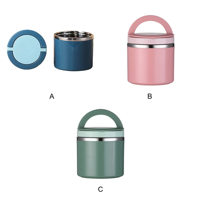 maskred Soup Flask Soup Flask For Soup Flask With Spoon Flask For Soup Flask Soup blue 630ML