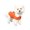 Orange, variant on Dog Winter Apparel Vest Indoor Outdoor Use Clothes Sweatshirt Outfit Winter Apparel Walking Camping