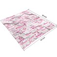 thumbnail image 4 of Pink Breast Cancer and Love Blanket,Comfortable Soft Flannel Throw Blanket,All Season,Warm Lightweight Blankets for Sofa Bed Couch Living Room Chair,50"x60", 4 of 4