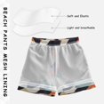 thumbnail image 3 of FORMRS Boys Swim Trunks Quick Dry Mesh Liner Boardshorts Sizes XS-XL, Geometric Pattern, 3 of 7