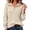 Beige, variant on Womens Cable Knit Sweaters Long Sleeve Collared Zip Up Pullover Tops Loose Comfy Casual Warm Fall Winter Sweater