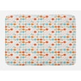 thumbnail image 1 of Geometric Bath Mat, Simplistic Colorful Circles Rings Ovals Rounds Playroom Design, Plush Bathroom Decor Mat with Non Slip Backing, 29.5" X 17.5", Multicolor, by Ambesonne, 1 of 2